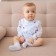 Body baby with minku ruffles, milk color, height 80-86 cm