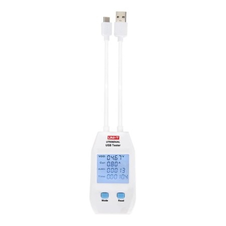 USB tester UNI-T 106885, measuring voltage, current strength, battery capacity, charging time-3