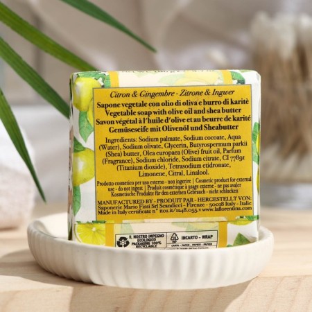 La Florentina Lemon-Ginger soap, 106 g-1