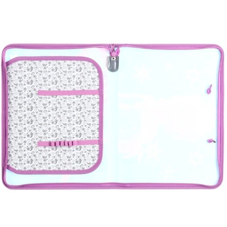 Plastic folder with A4 handles, on lightning, cold heart-1