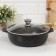 Form "granite Black" Induction Pro, 4 l, d = 28cm, glass cover, anti -stick coating, induction, black color