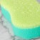Body sponge with a massage layer "eight", 14.5 × 8 × 4 cm, color mix