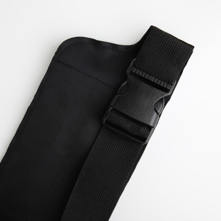 Lightning waist bag, reflective elements, black color-3