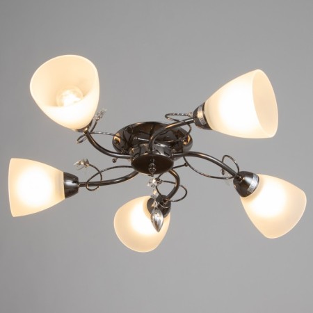 Milan chandelier 5x40W E27 Black 55x53x17 cm-1