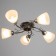 Milan chandelier 5x40W E27 Black 55x53x17 cm