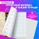 A set of object notebooks Calligata TOP "Dark marble", 48 sheets, 10 items, with reference material, covered cardboard, SoftT-Touch covering with gold foil, offset block