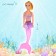 Nelly mermaid doll with baby and accessories, mix