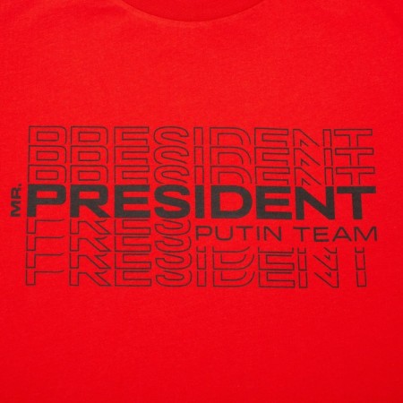 President T -shirt, size S, red color-11