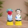 Souvenir "couple" wood (set 2 pcs) 15 cm