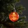 Christmas ball "Dawn", D = 8 cm, 1 LED, LR44x3 (in the set), glow warm white