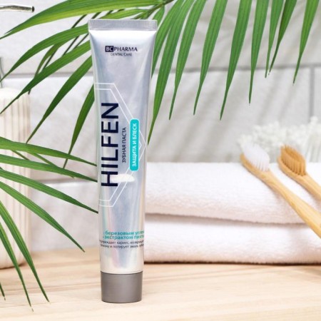 Hilfen toothpaste is sewn up and shine with birch coal and fir, 75 ml-1
