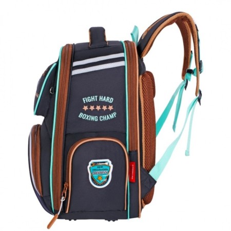 Frame backpack 35 x 26 x 18 cm, Across ACS1, filling: bag, graphite/orange ACS1-1-2