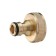 Fitting, internal thread 1 ", fast -seal connection, brass, Greengo