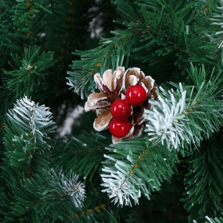Christmas tree "hooks with berries" metal stand, 270 cm d of the lower tier 135 cm 1850 branches-1