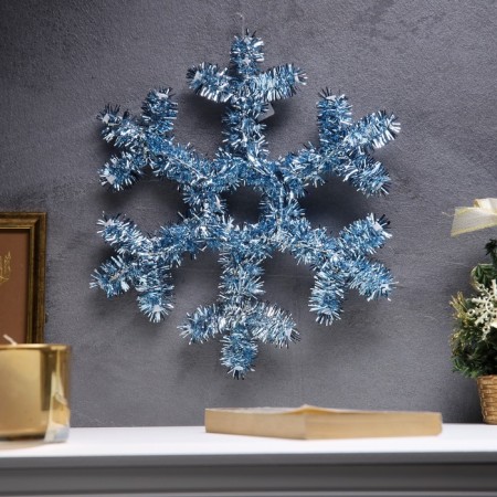 Figure from Mishura "Blue Snowflake" 32x2 cm, 20 LED, AG10x3 (in compli), T/white-1