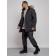 Extensive male winter park, size 58, black color