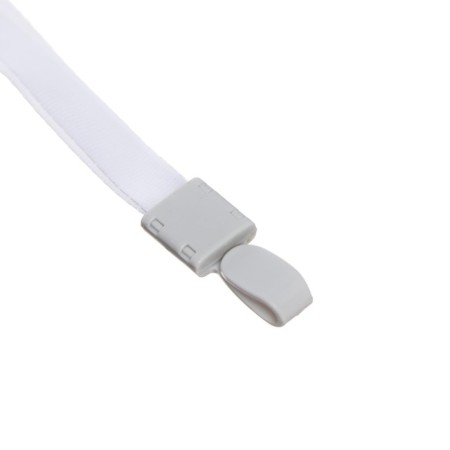 Badge tape, width-10 mm, length-80 cm, with plastic holder, white-1