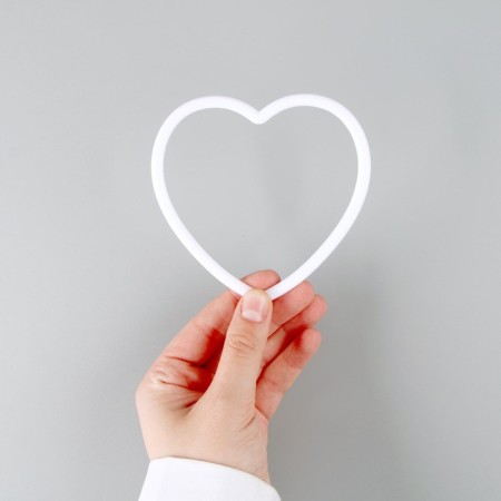 The basis for creativity and decor "Heart", set of 15 pcs., Size 1 pc. - 10 × 10 × 0.53 cm-5