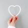 The basis for creativity and decor "Heart", set of 15 pcs., Size 1 pc. - 10 × 10 × 0.53 cm