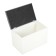 Gerda Pouf, 600x355x432, white/eco -leather gray