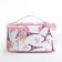 Cosmetic bag with lightning, white/pink color