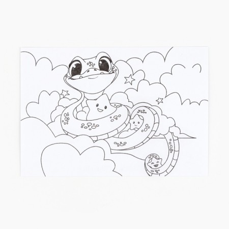 New Year's coloring anti -stress. Postcards for inspiration "Waiting for the New Year", A6-15