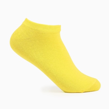 Noski short neon, yellow color, size 23-25 ​​(37-40)