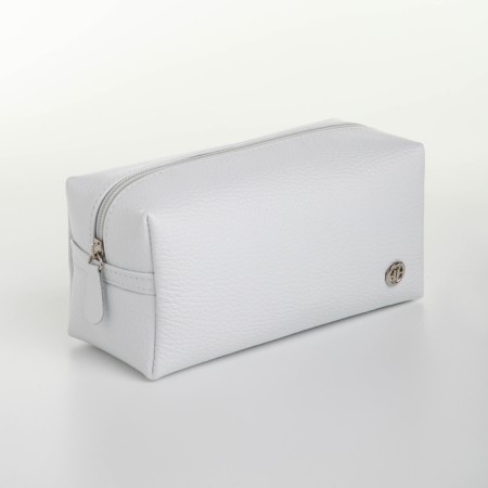 Lightning cosmetic bag, Textura, white color-3