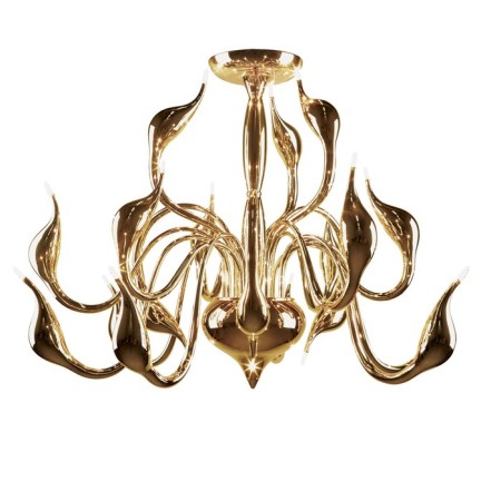 Chandelier CIGNO 18x20W G4 gold 90x70cm