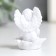 Souvenir Polystone "White Angel on Flower" MIX 3.6x3.7x5 cm