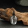 Amulet "Scandinavian runes", rune Turisaz, 21x29mm, metal