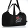 Female sports bag, textura, small size, black color