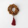 Parsing wooden "Orthodox" 30 beads, a cross small. with a brush, the color is dark brown