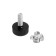 Support adjustable tundra, d = 20 mm. M6x27 mm. Black color 4 pcs.