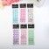 Sticker of rhinestone plastic "bends - pearls" 21.5x7 cm