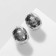 Earrings Metal "Discus-Shar" Sphere, Color silver