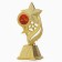 Cup "You are a star", award figure, gold, plastic, 8.1 x 16.4 cm.