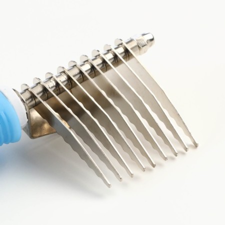 Side Colt "Comfort" 9 blades, non -slip rubber pen, blue-2