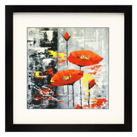 Picture "Poppy oil" 35x35 (39x39) cm