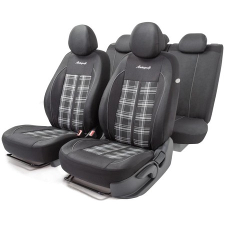 Autoshekhls Universal Polo GTI, Material Jacquard GTI-1102 Black/Gray, 11 items