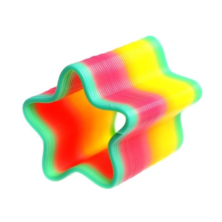 Spring - Rainbow "Smiley", Form Star, D = 5 cm-1