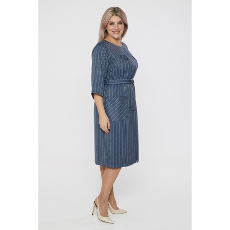 Women's dress, size 56, blue color-2