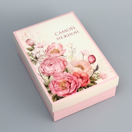 The box is folding, the lid is “the most tender”, 24 x 17 x 8 cm without a window-2