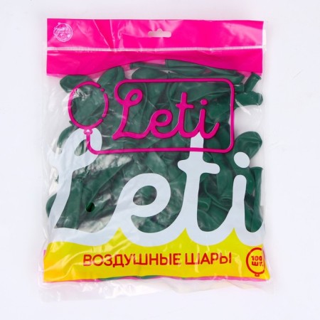 Latex ball 5 ", pastel, set of 100 pcs., Water bombs, dark green color-1