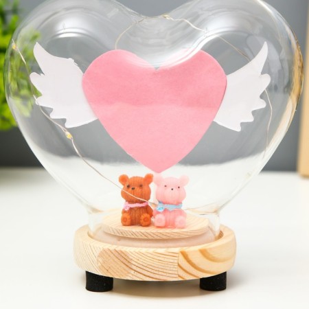 Nightlight "Colored heart" LED from batteries 3xlr44 13x7.2x12 cm Risalux-4