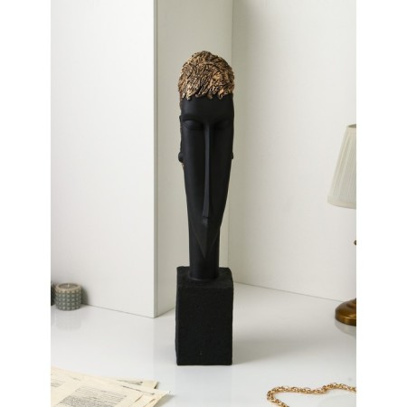 Figure "Face", polystone, 76 cm, black-gold, Iran, 1 variety-1