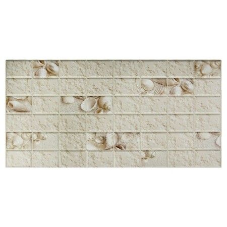 PVC panel faceted rectangle white shell 960x480 mm