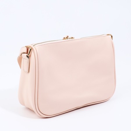 Bag Cross-Bodi with a zipper, pink color-1