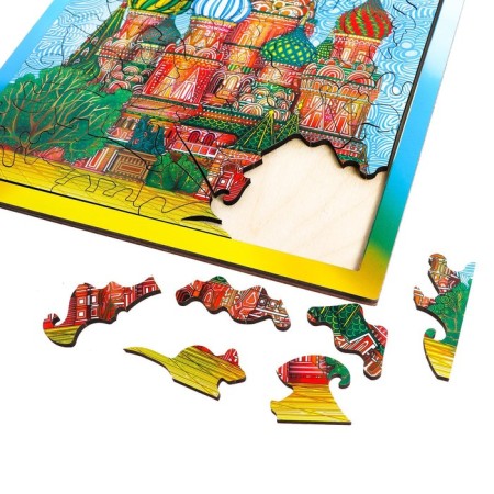 Figure puzzle "Cathedral of Blazheny Vasily-3
