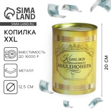 XXL piggy bank “Beginning Millionaire”, 20 x 12.5 cm